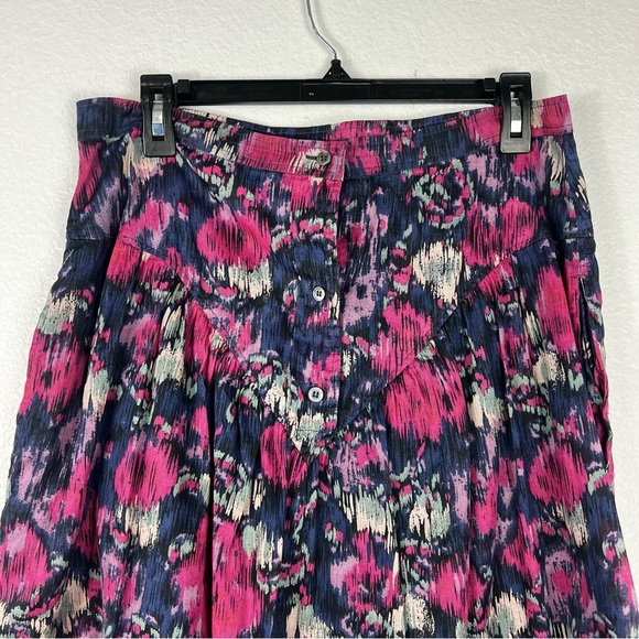 Isabel Marant Monya Printed Cotton Skirt Faded Night size M - Picture 2 of 8